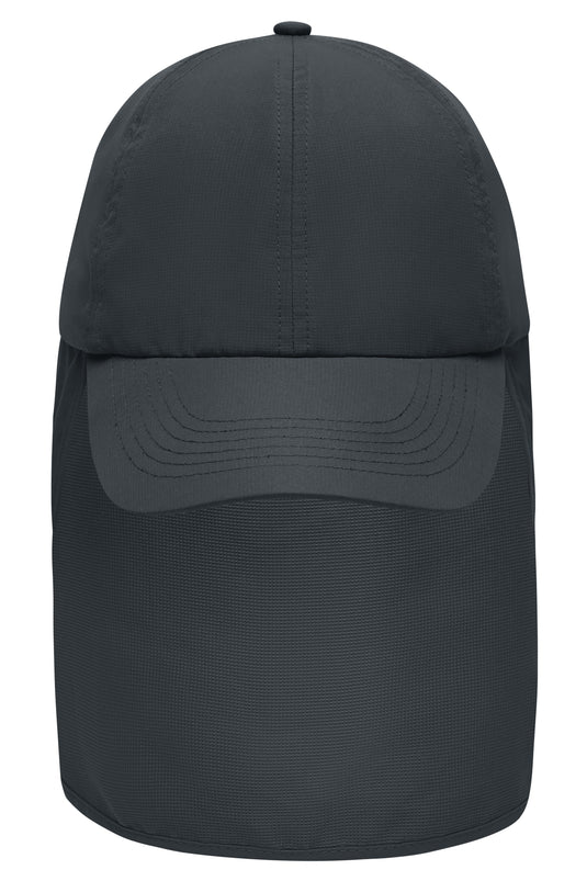 6 Panel Cap mit extra langem Nackenschutz - MB6243
