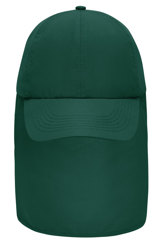 6 Panel Cap mit extra langem Nackenschutz - MB6243