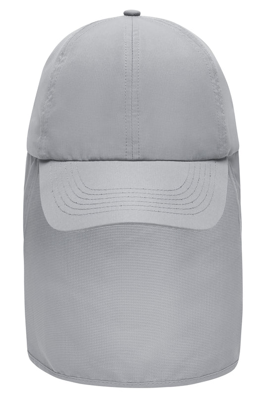 6 Panel Cap mit extra langem Nackenschutz - MB6243
