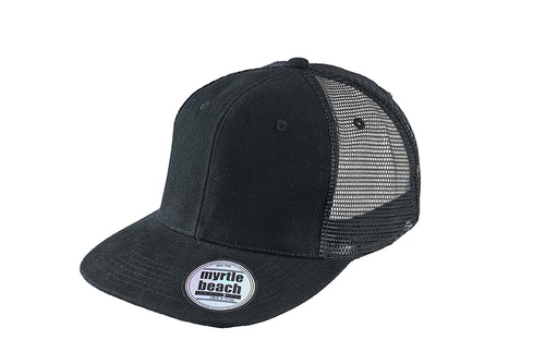6 Panel Mesh Cap mit flachem Schild - MB6509