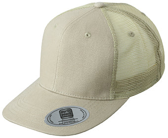 6 Panel Mesh Cap mit flachem Schild - MB6509