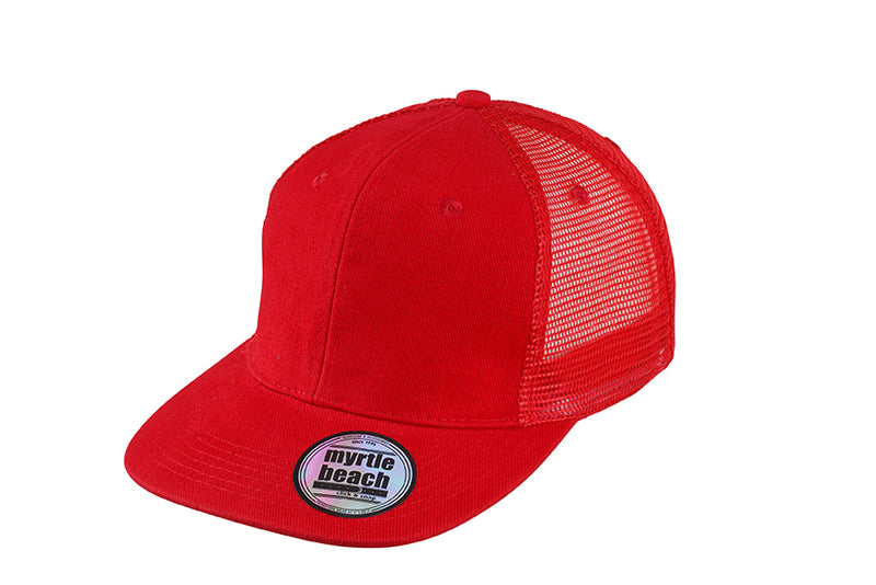 Laden Sie das Bild in Galerie -Viewer, 6 Panel Mesh Cap mit flachem Schild - MB6509
