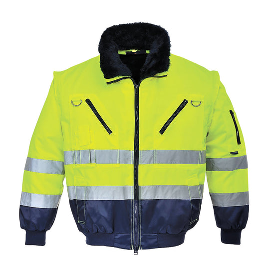 Warnschutz 3-in-1 Kontrast Pilotjacke  - PJ50