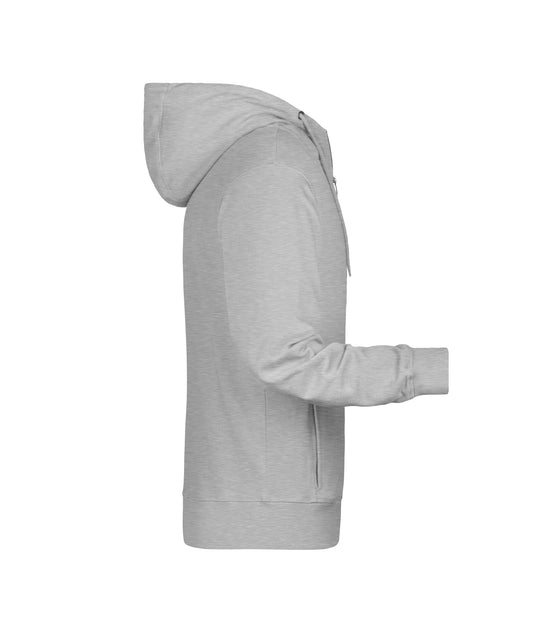 Sweat-Jacke mit Kapuze und Reißverschluss - 8026
