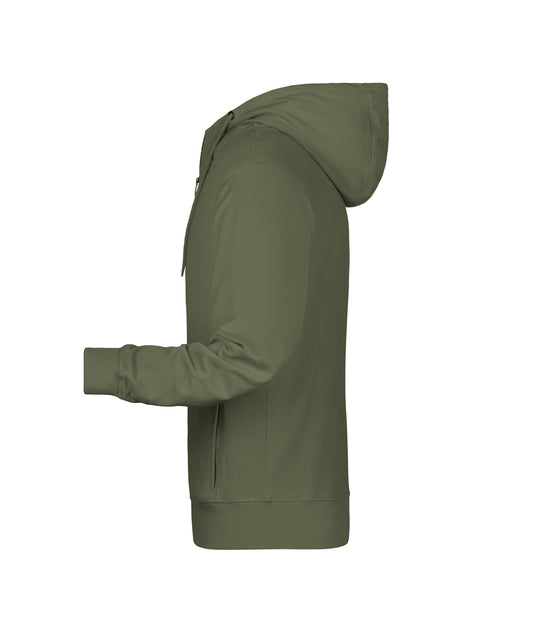 Sweat-Jacke mit Kapuze und Reißverschluss - 8026
