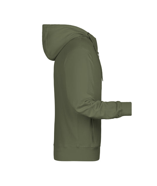 Sweat-Jacke mit Kapuze und Reißverschluss - 8026