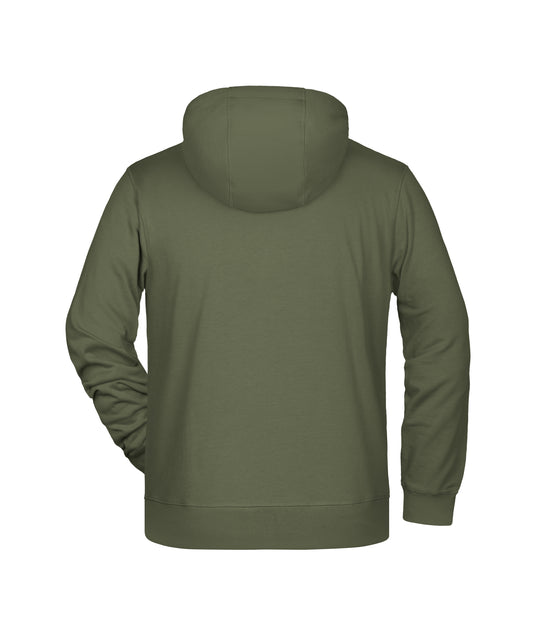 Sweat-Jacke mit Kapuze und Reißverschluss - 8026