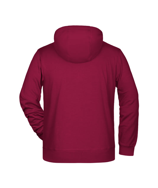 Sweat-Jacke mit Kapuze und Reißverschluss - 8026