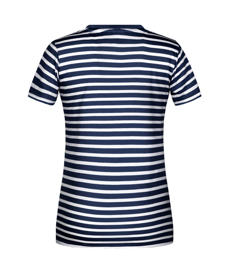 Laden Sie das Bild in Galerie -Viewer, T-Shirt in maritimem Look mit Brusttasche - 8027
