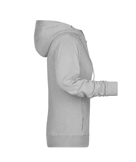 Sweat-Jacke mit Kapuze und Reißverschluss - 8025