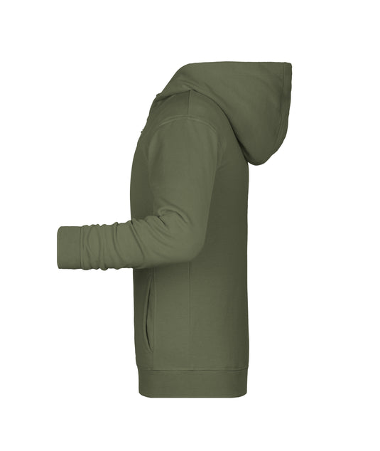 Sweat-Jacke mit Kapuze und Reißverschluss - 8026K