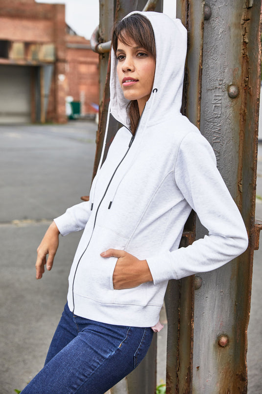 Sweat-Jacke mit Kapuze und Reißverschluss - 8025
