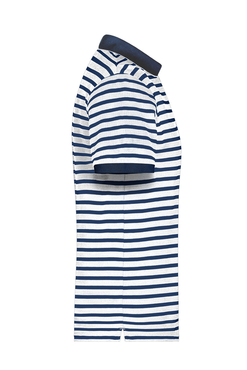 Laden Sie das Bild in Galerie -Viewer, Polo in maritimem Look mit Brusttasche - 8030
