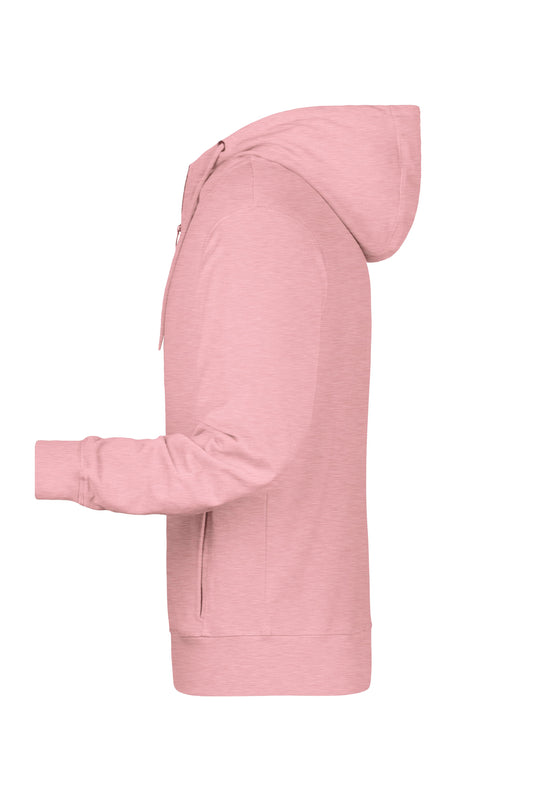 Sweat-Jacke mit Kapuze und Reißverschluss - 8026