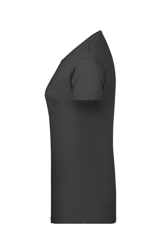 T-Shirt mit modischer Brusttasche - 8003