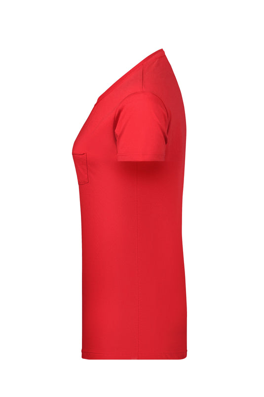 T-Shirt mit modischer Brusttasche - 8003