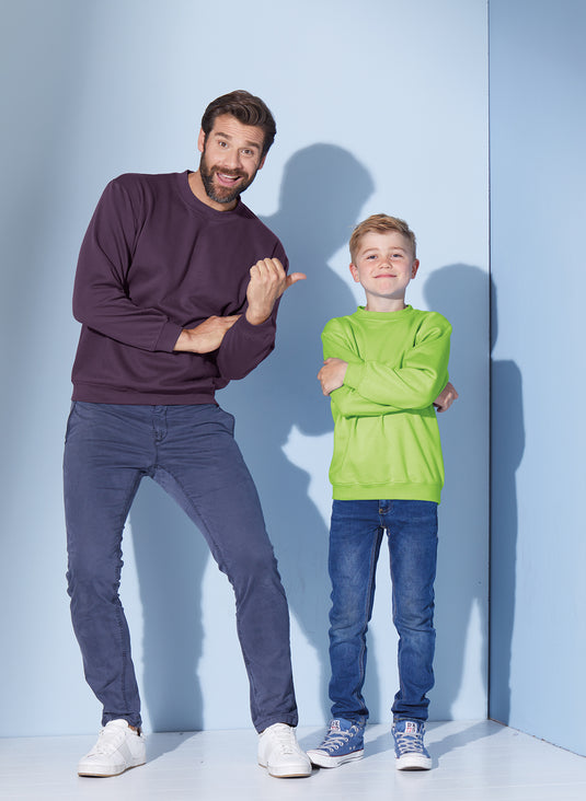 Klassisches Komfort Rundhals-Sweatshirt - Kinder - JN040K