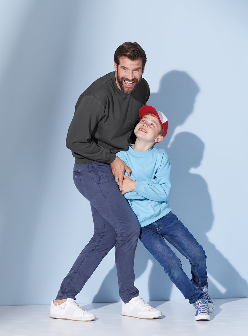 Laden Sie das Bild in Galerie -Viewer, Klassisches Komfort Rundhals-Sweatshirt - Kinder - JN040K
