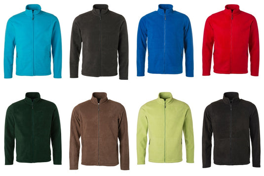 Fleece Jacke mit Stehkragen im klassischen Design Herren - JN782