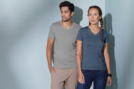 Modisches T-Shirt mit V-Ausschnitt - JN973