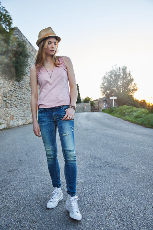 Damen Tank-Top im Vintage-Look - 8017