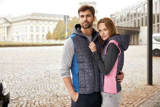 Weste im stylischen Materialmix - JN767