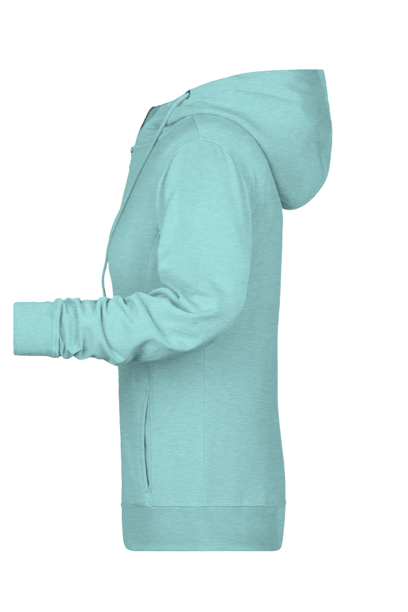 Laden Sie das Bild in Galerie -Viewer, Sweat-Jacke mit Kapuze und Reißverschluss - 8025
