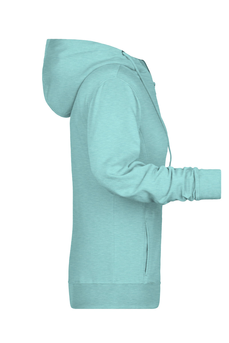 Laden Sie das Bild in Galerie -Viewer, Sweat-Jacke mit Kapuze und Reißverschluss - 8025
