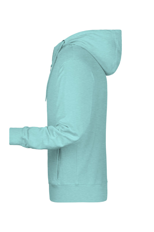 Sweat-Jacke mit Kapuze und Reißverschluss - 8026