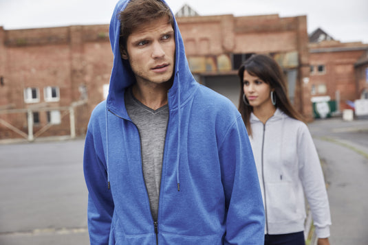 Sweat-Jacke mit Kapuze und Reißverschluss - 8026