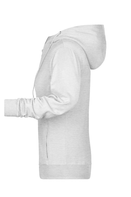 Sweat-Jacke mit Kapuze und Reißverschluss - 8025