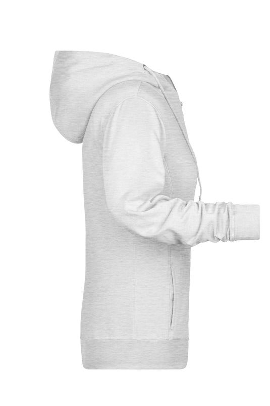 Sweat-Jacke mit Kapuze und Reißverschluss - 8025