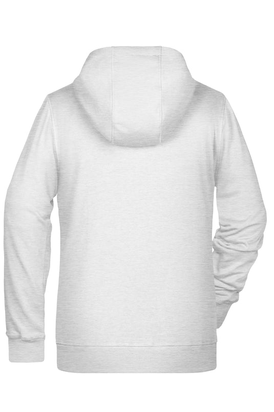 Sweat-Jacke mit Kapuze und Reißverschluss - 8025