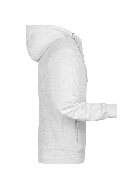 Sweat-Jacke mit Kapuze und Reißverschluss - 8026
