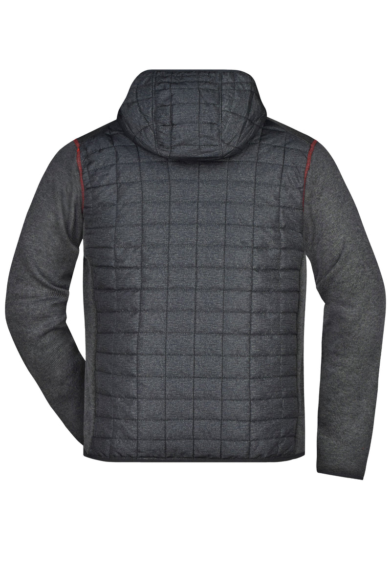 Laden Sie das Bild in Galerie -Viewer, Strickfleecejacke im stylischen Materialmix - JN772
