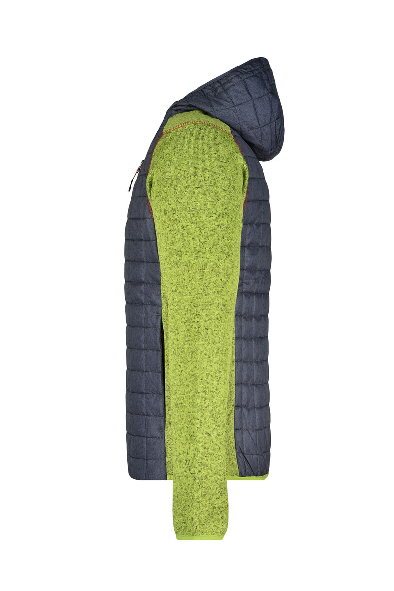 Laden Sie das Bild in Galerie -Viewer, Strickfleecejacke im stylischen Materialmix - JN772
