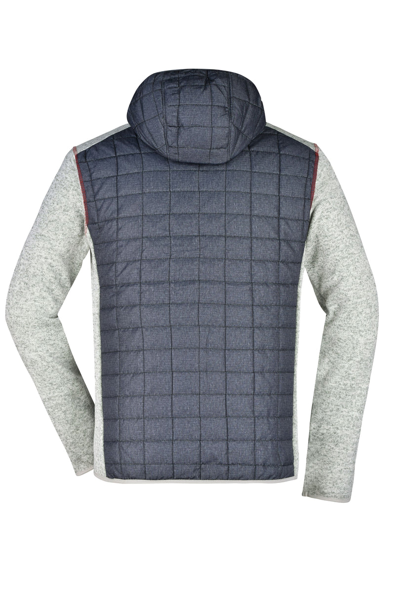 Laden Sie das Bild in Galerie -Viewer, Strickfleecejacke im stylischen Materialmix - JN772
