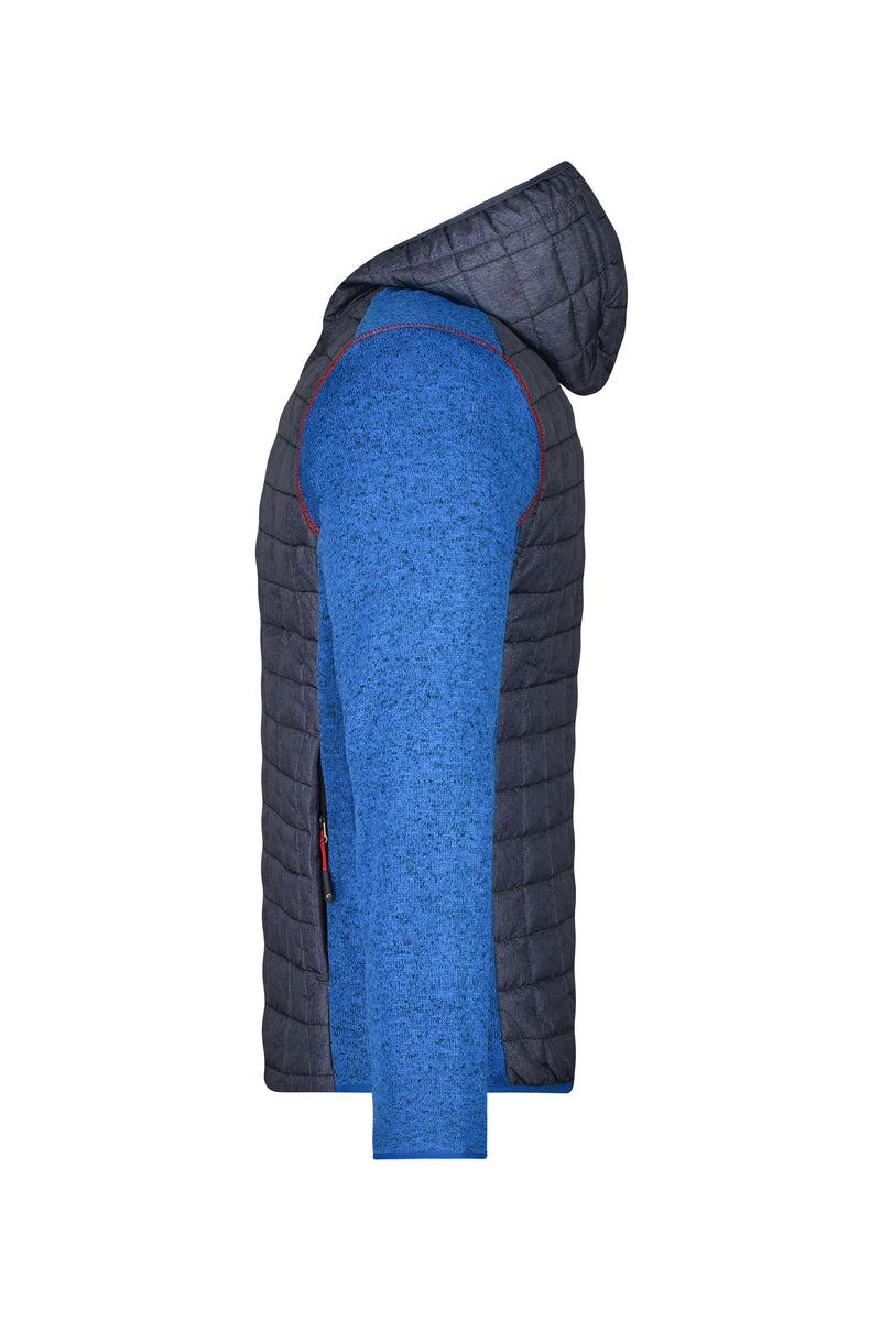 Laden Sie das Bild in Galerie -Viewer, Strickfleecejacke im stylischen Materialmix - JN772
