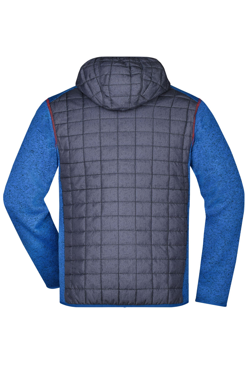 Laden Sie das Bild in Galerie -Viewer, Strickfleecejacke im stylischen Materialmix - JN772
