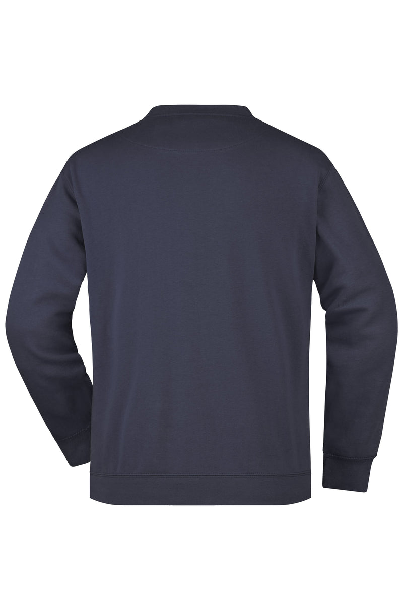 Laden Sie das Bild in Galerie -Viewer, Klassisches Sweatshirt mit Brusttasche - JN924

