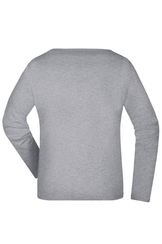 Damen Langarm T-Shirt aus Single-Jersey - JN903
