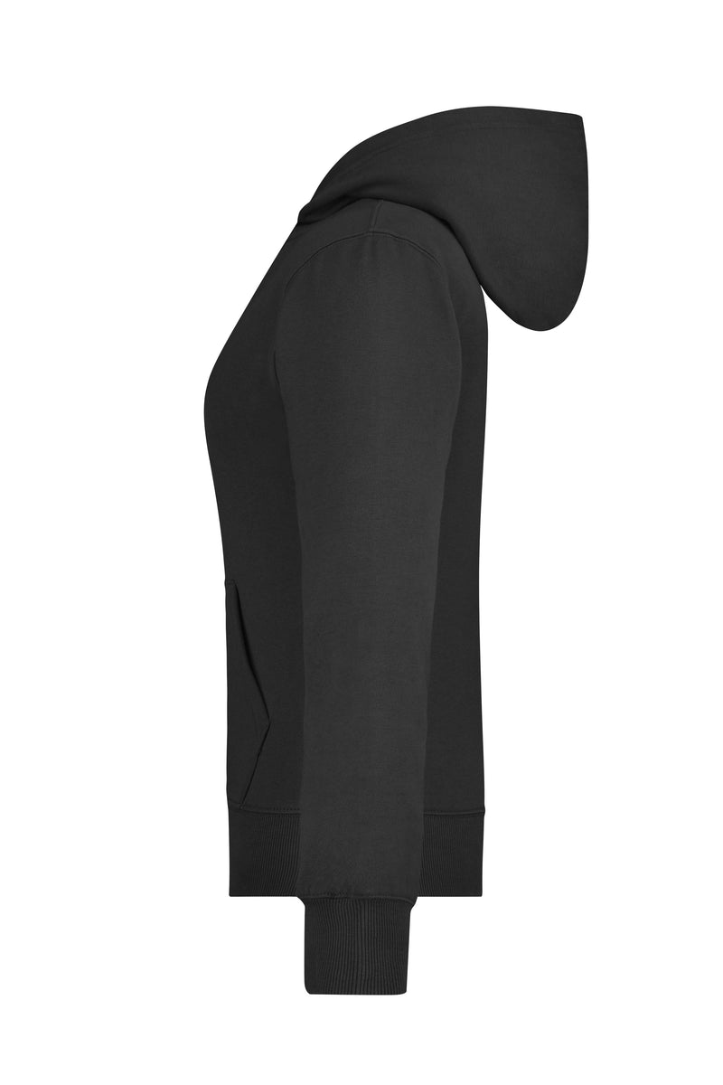 Laden Sie das Bild in Galerie -Viewer, Kapuzen-Jacke aus formbeständiger Sweat-Qualität - Damen - JN053

