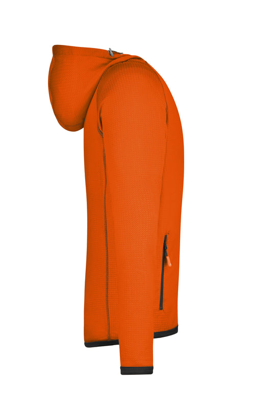 Modische Fleece Kapuzenjacke - JN571