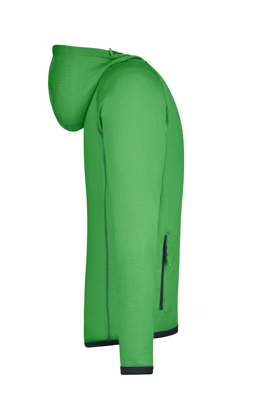 Modische Fleece Kapuzenjacke - JN571