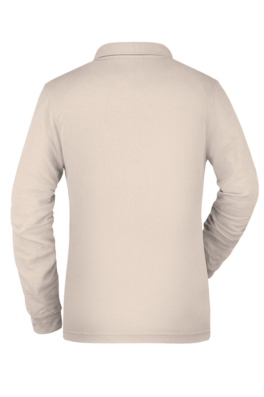 Pflegeleichtes und strapazierfähiges Langarm Polo mit Brusttasche - JN865