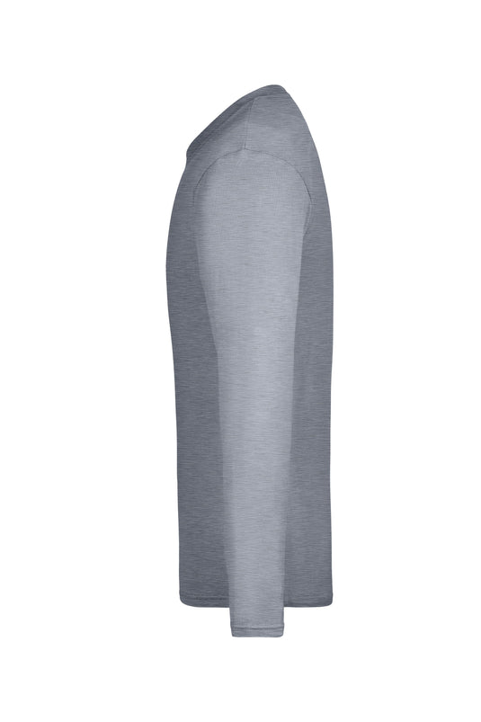 Herren Langarm T-Shirt aus Single-Jersey - JN913