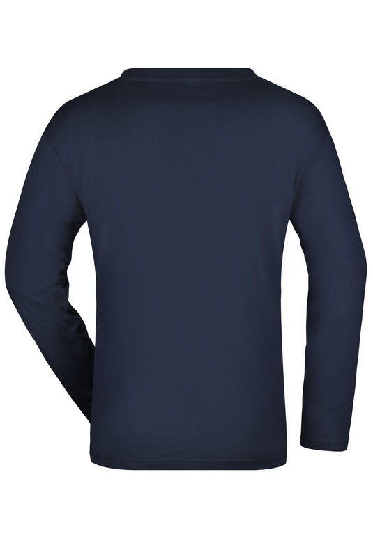 Herren Langarm T-Shirt aus Single-Jersey - JN913