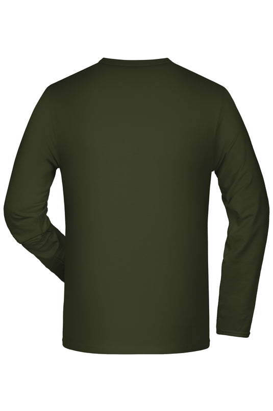 Langarm-Shirt mit Elasthan - JN056