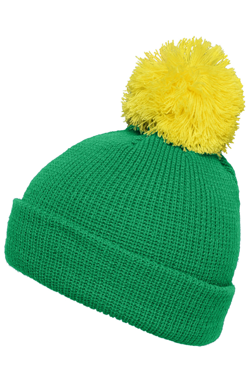 Laden Sie das Bild in Galerie -Viewer, Strickmütze mit Umschlag und Pompon - MB7967
