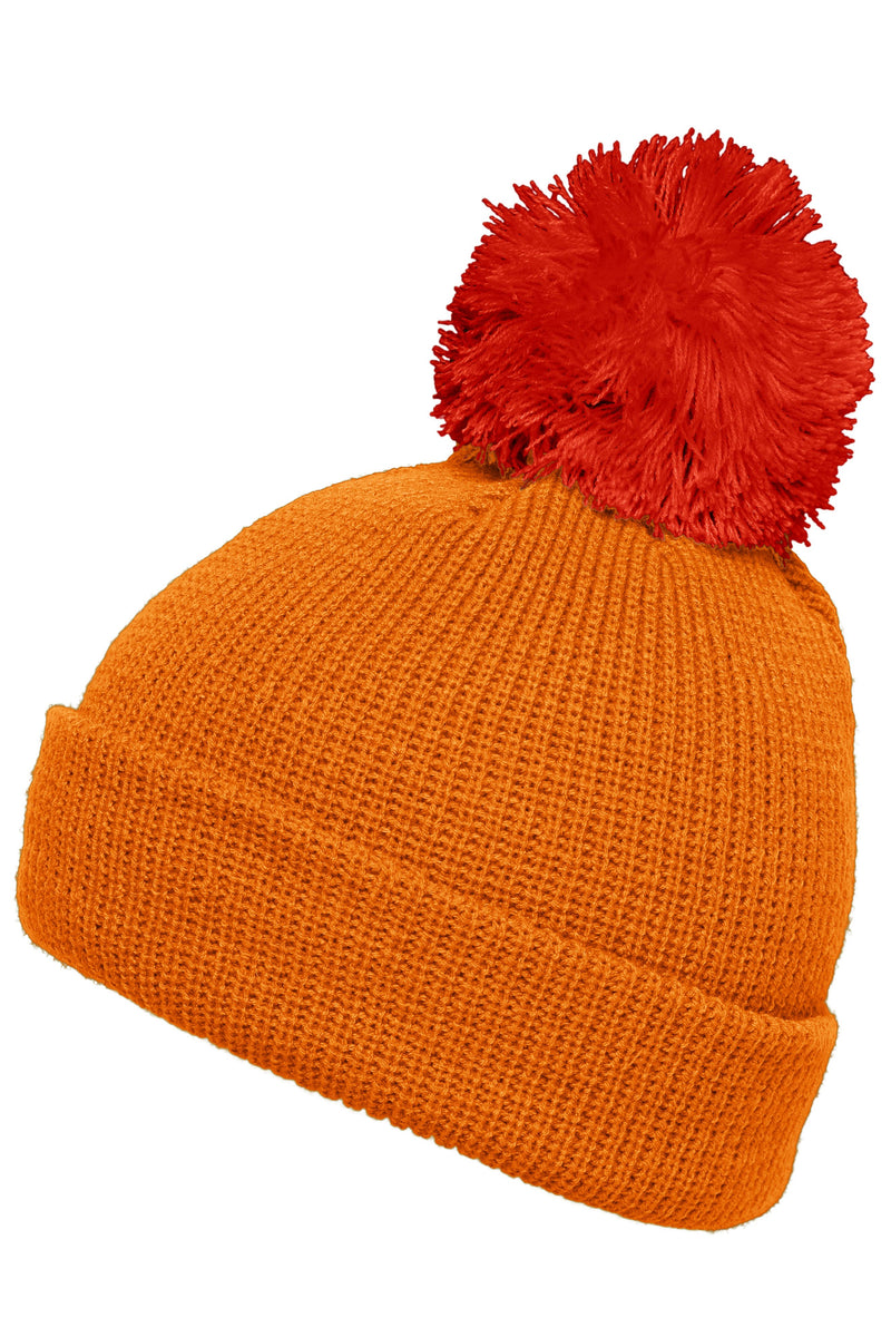 Laden Sie das Bild in Galerie -Viewer, Strickmütze mit Umschlag und Pompon - MB7967
